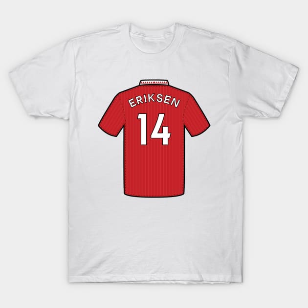 Christian Eriksen jersey T-Shirt by FootballFanatic